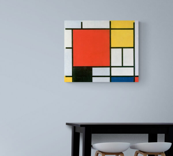 Mondriaan, Composition en Rouge, Jaune, Bleu, et Noir (1921)