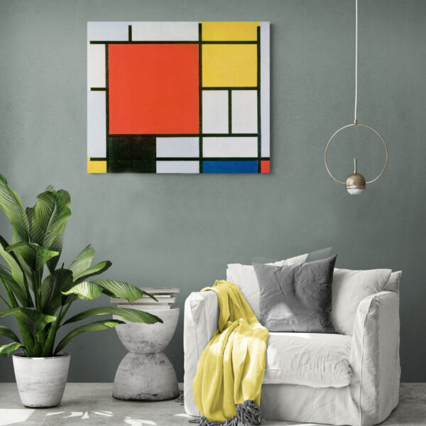 Mondriaan, Composition en Rouge, Jaune, Bleu, et Noir (1921)