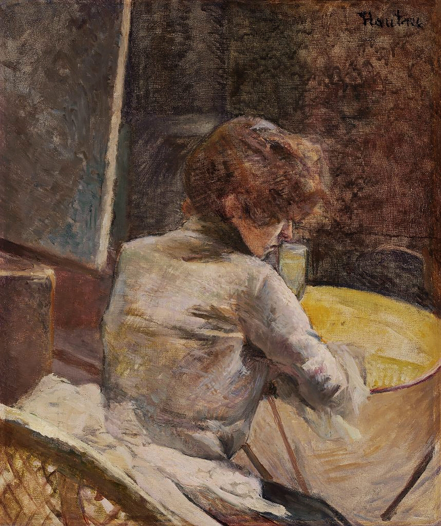 Toulouse Lautrec Waiting 1887 Replikka Art   54 Toulouse Lautrec Waiting 1887 562x472 REDU 1719x2048 