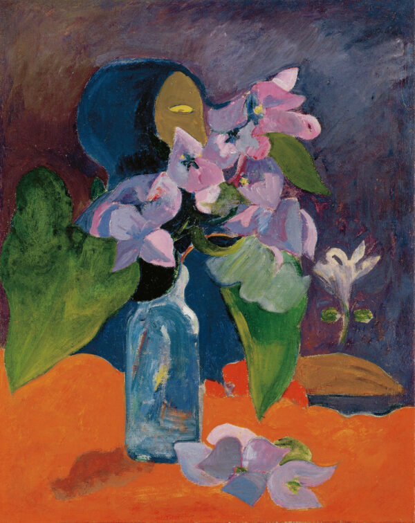 Gauguin, Nature morte aux fleurs et à l'idole (1892)