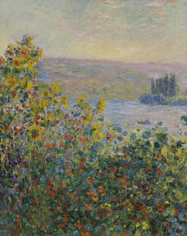 Monet, Flowers Beds at Vetheuil