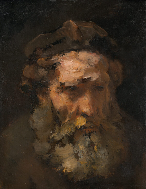 Rembrandt, Head of Saint Matthew (1660)